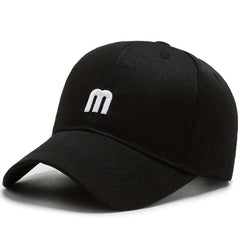 Small M Embroidery Casual Baseball Cap Unisex