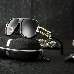 Men's Steampunk Style Sunglasses Vintage Metal Glasses