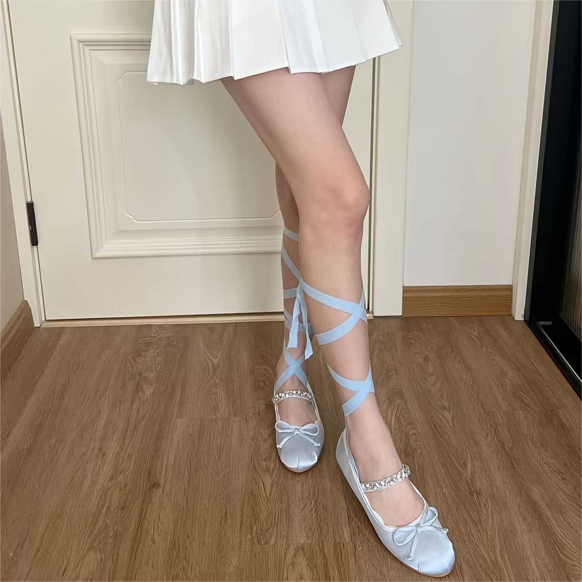 Strappy Criss Cross Ballet Socks Hollow Out Stockings