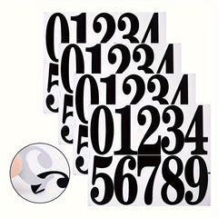 4 Sheets Large Waterproof Number Sticker Marker Label Classification