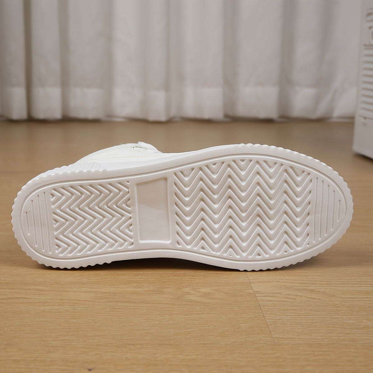 Faux Leather High Top Skate Shoes Casual Sneakers