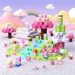 100pcs Magnetic Building Blocks Sakura World Set Magnetic Puzzle Sakura Tree Mag