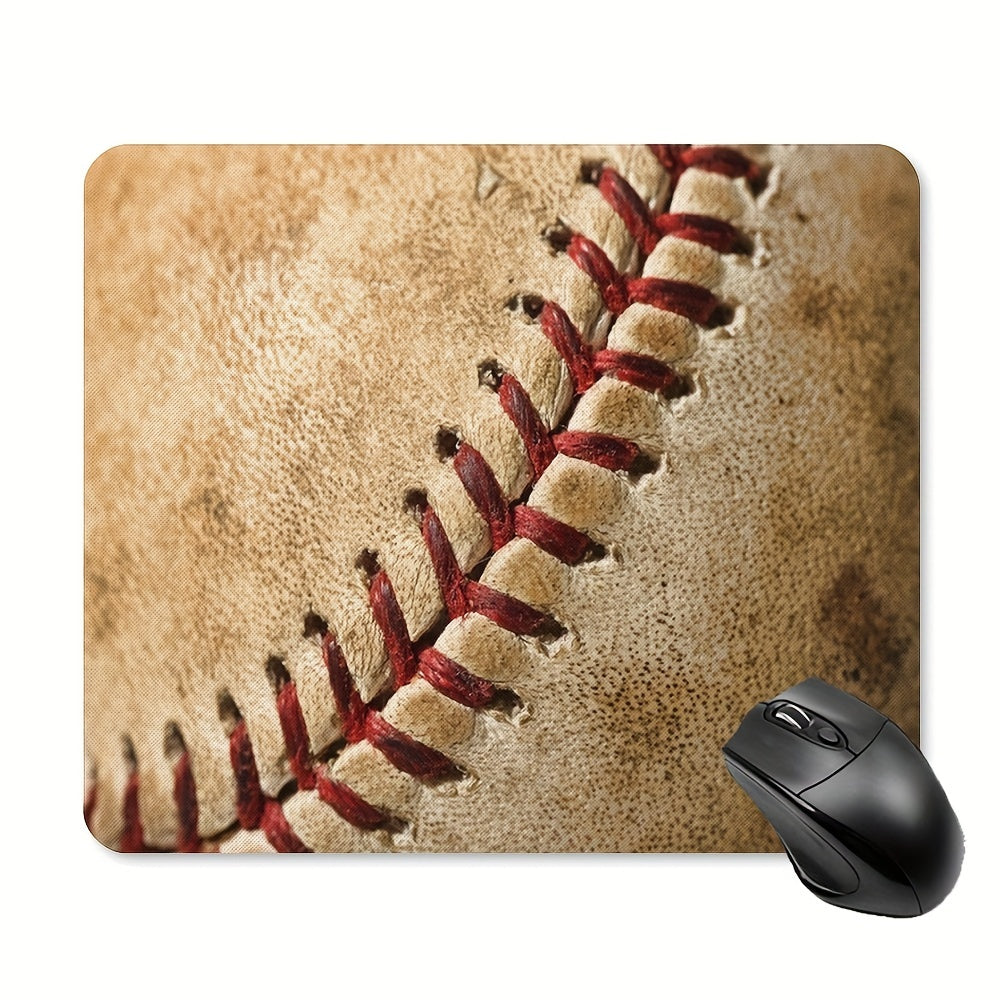 Vintage Baseball Stitches Mouse Pad 24.89 X 2