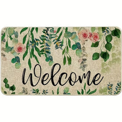 Eucalyptus Leaf Door Mat Non Slip Durable Entrance Mat
