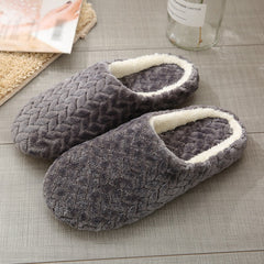 Men's Cozy Cotton Slides for Indoor Bedroom Winter