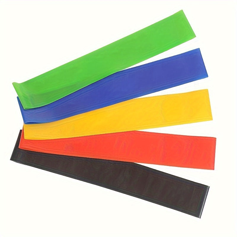5pcs TPE Yoga Stretching Ropes Resistance Belt For Hip Lifting Body Shaping