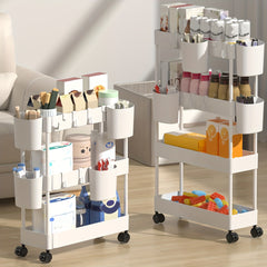 4 Layer Kitchen Storage Rack Large Capacity Portable Seasoning Vegetable Storage