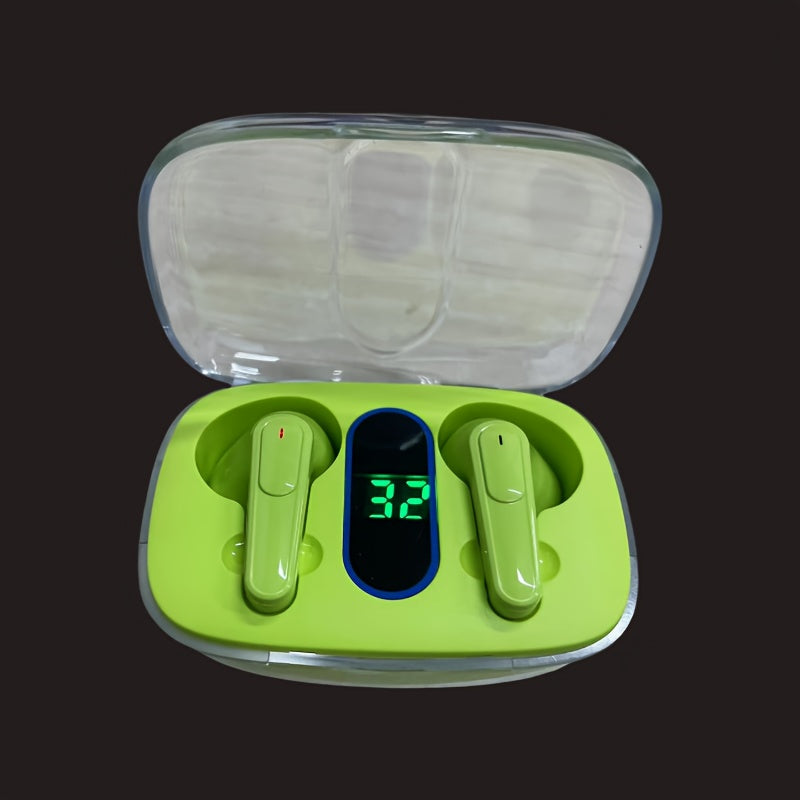 Wireless Sports Headphone Noise Cancelling In-Ear Earbuds with LED Display