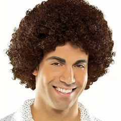 Men's Curly Short Wig Breathable Comfortable Wigs for Daily Use
