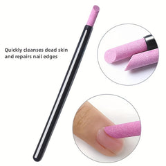 3pcs Nail Sanding Pen Cuticle Trimming Stick DIY Manicure Repair Tool