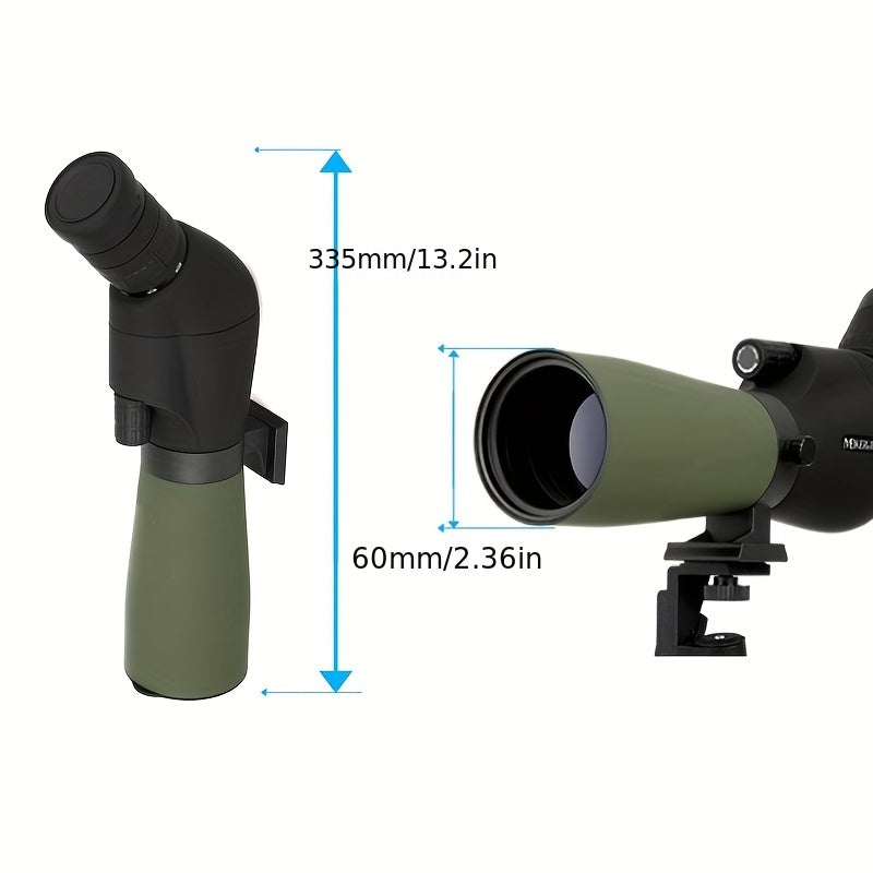 20-60x Zoom Eyepiece Coated Optics for Bird Watching, Waterproof/Fogproof