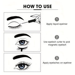 4 Pairs 3D Faux Mink Eyelashes Natural Look Cat Eye Wispy Lashes