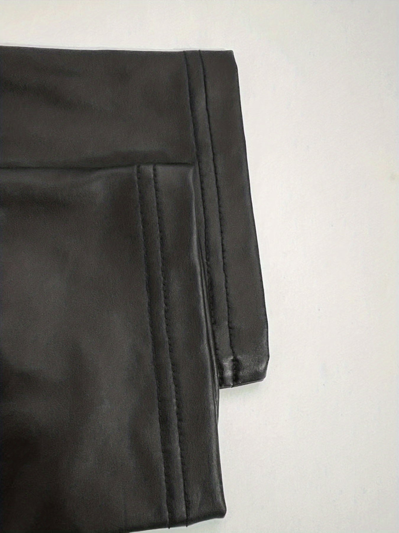 Sexy High Waisted Leggings Faux Leather Skinny Leggings Women's Clothing