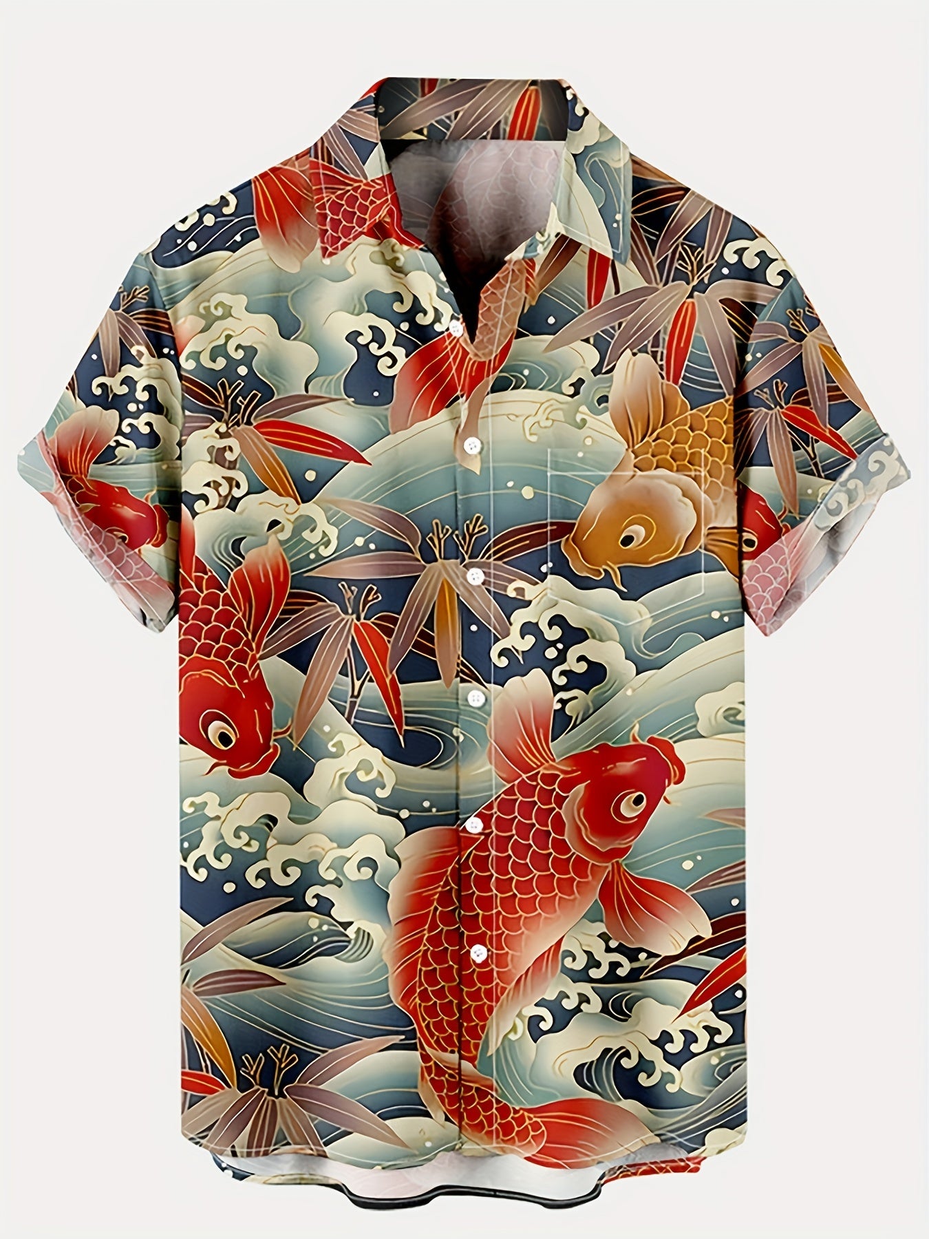 Men's Casual Short Sleeve Shirt for Summer Vacation Resort