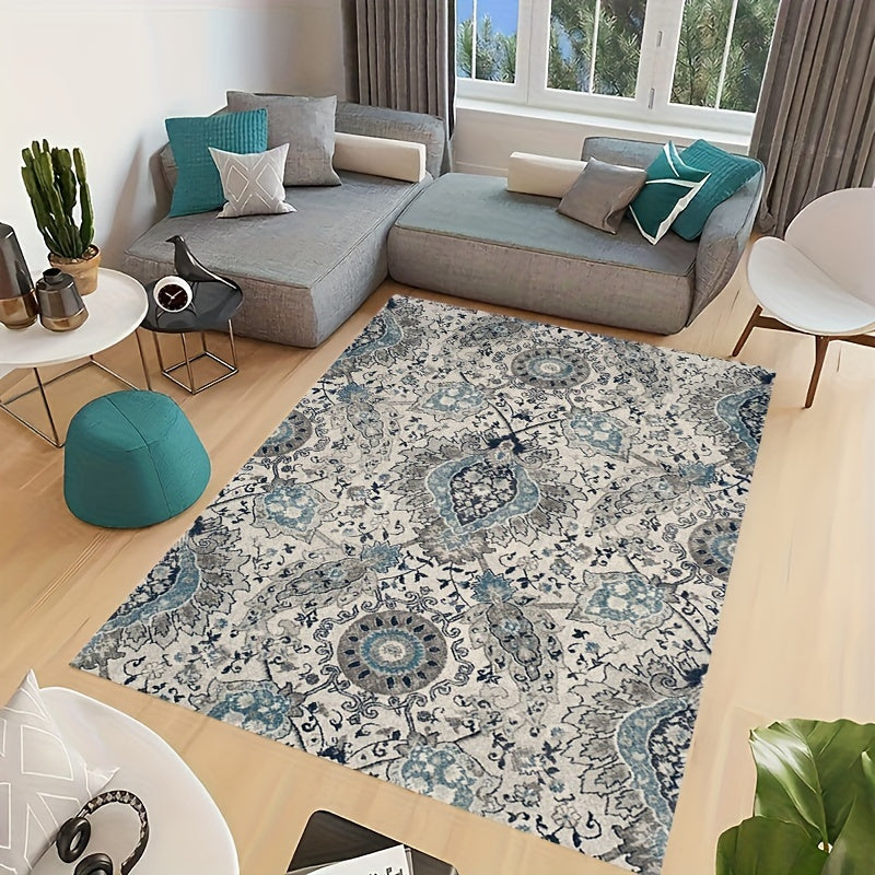 Bohemian Vintage Area Carpet - Anti Slip Large Living Room Rug