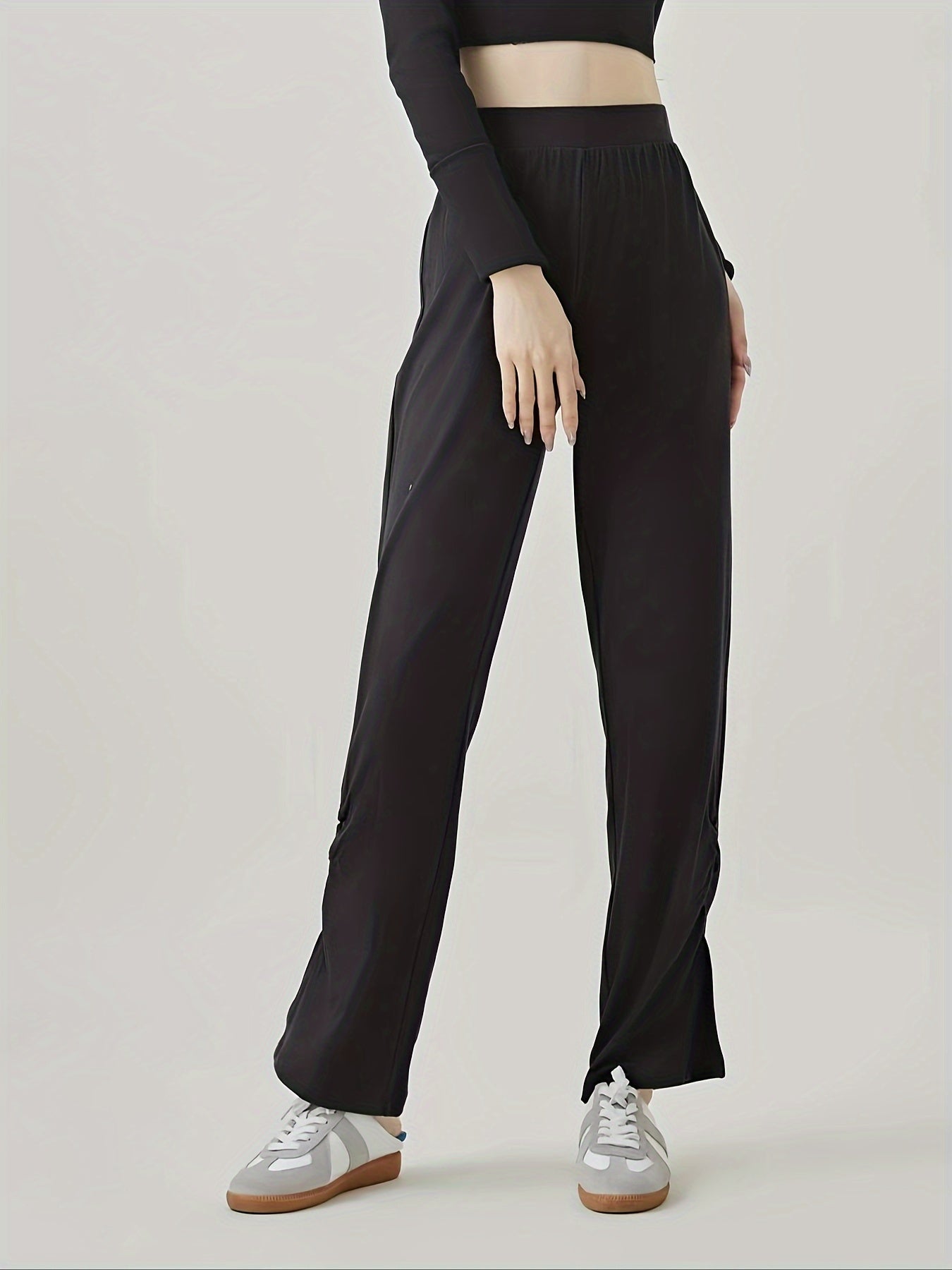 High Rise Flared Leg Yoga Trousers