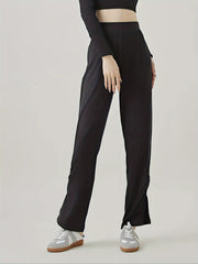 High Rise Flared Leg Yoga Trousers