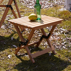 Solid Wood Folding Stools Portable Beech Wood Dual Use Stool