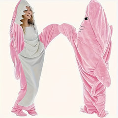 Creative Shark Sleeping Bag Flannel Warm Soft Outdoor Travel Gift