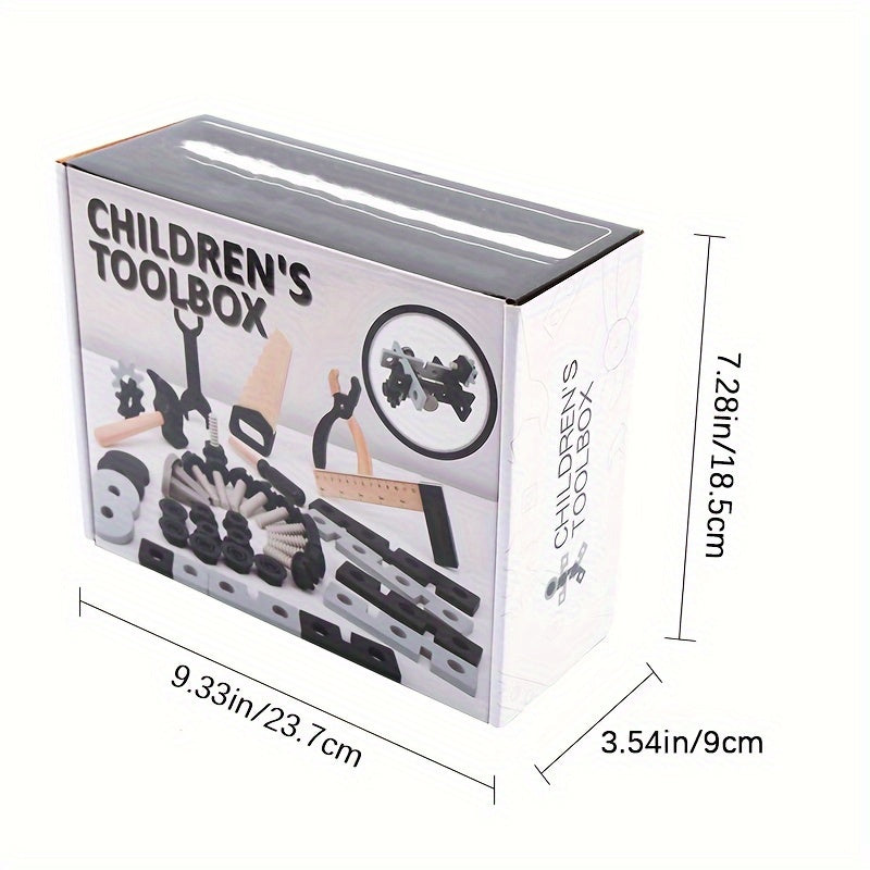 Wooden Tool Box Set Building Block Educational Toys