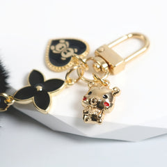 Love Heart Bear Keychain Bag Purse Charm Accessories