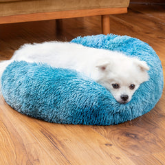 Plush Dog Bed Anti-anxiety Round Pet Bed
