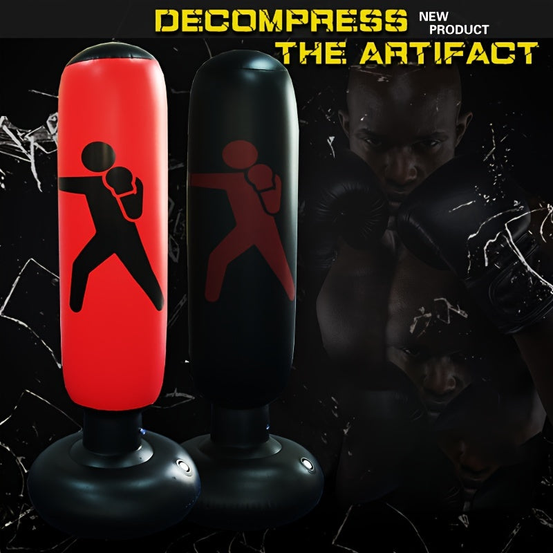 Inflatable Boxing Column Punching Bag Toy Fitness Sandbag