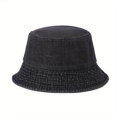 Denim Bucket Hat Distressed Sunshade Basin Hat Unisex Fisherman Cap