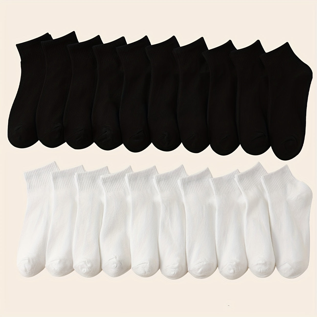 20 Pairs Comfy Breathable Short Socks Women's Stockings & Hosiery