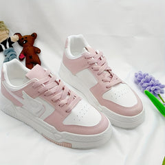 Women's Lace up Front Skate Shoes With Wing Decor Low Flatform Shoes