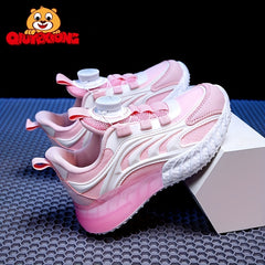 Girls Breathable Platform Sneakers Hook Loop Non Slip Shoes