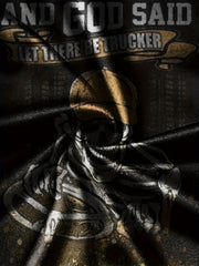 Skeleton Print Men's Graphic T shirt for Summer