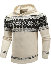 Men's Casual Hooded Slim Fit Pullover Sweater