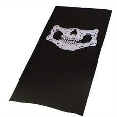 Bicycle Ski Skull Half Face Mask Ghost Scarf Neck Warmer Halloween Props