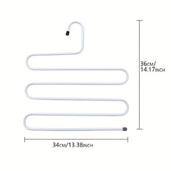 Stainless Steel Art Pants Rack S-shaped Pants Clip Hanger