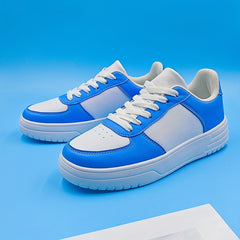 Women's Contrast Skate Shoes Casual Lace Up Outdoor Shoes