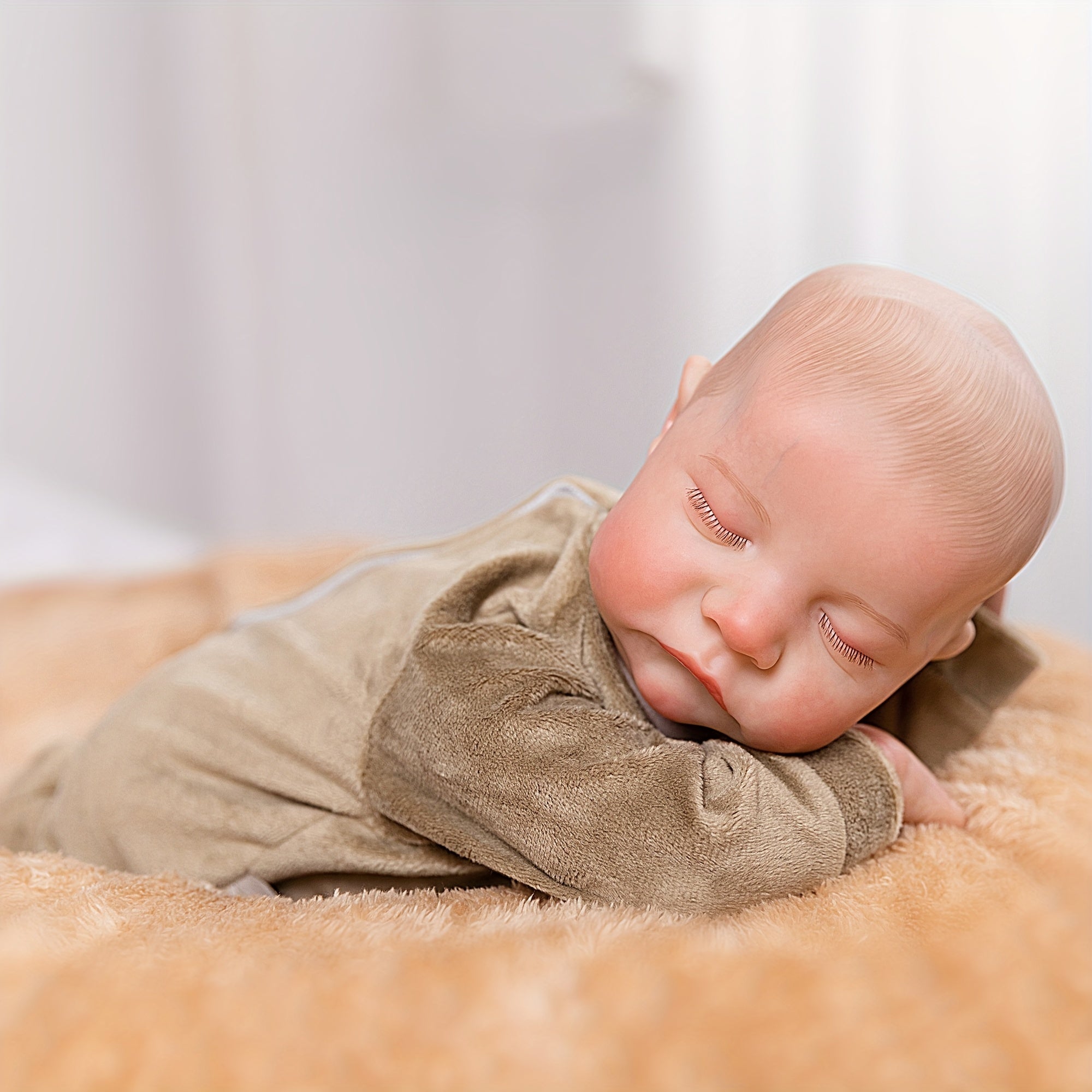 Realistic Reborn Baby Doll Vinyl Newborn Soft Toy for Children Over 3 Years Old