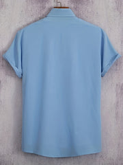 K & Crown Print Short Sleeve Shirt for Vacation