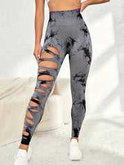 Tie Dye High Waist Yoga Leggings Sexy Butt Lifting Tight Pants
