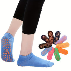 5 Pairs Yoga Socks Non Slip with Grips for Fitness Pilates Ballet Dance