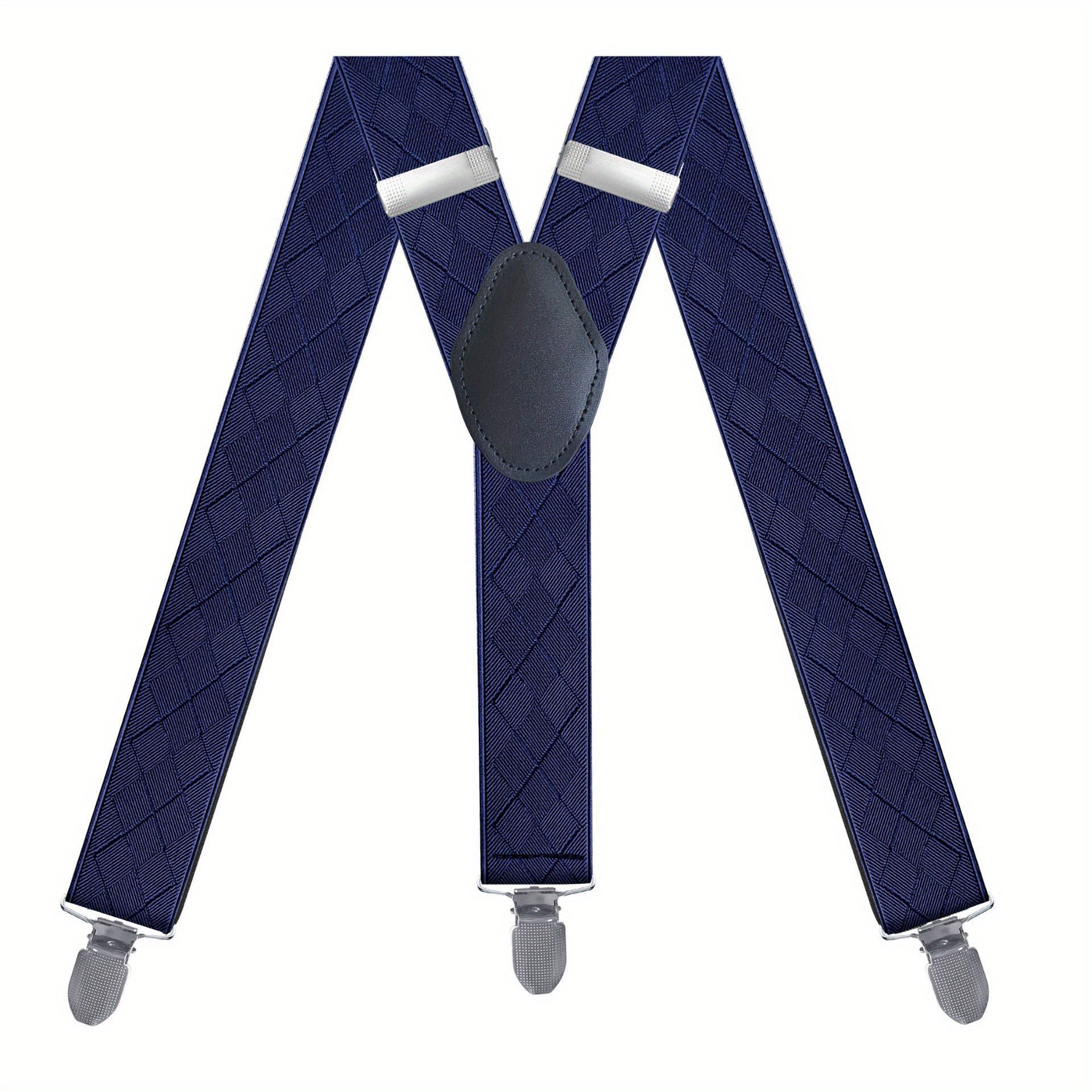 Men's Y-Shaped Elastic Trousers Suspenders - Pack of 3
