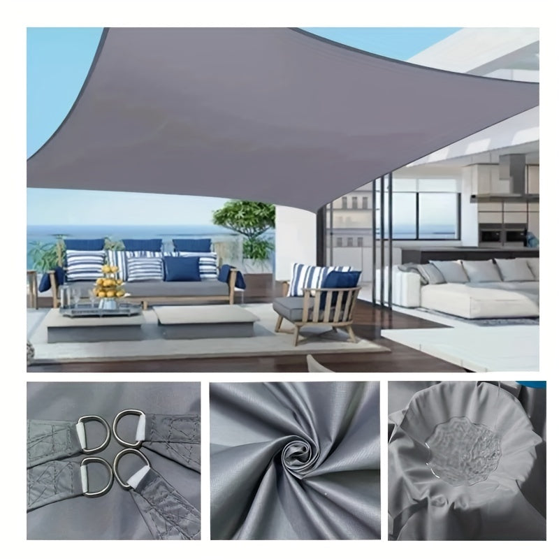 Waterproof Sun Shade Sail Oxford Cloth Rectangle Awning