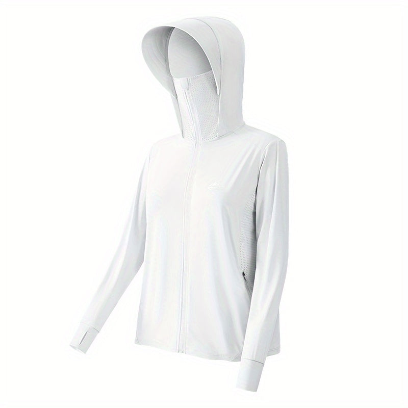 UV Protection Zip Up Hoodie for Hiking with Pockets