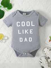 Toddler Cotton Onesie LIKE DAD Print Romper Creeper Clothes