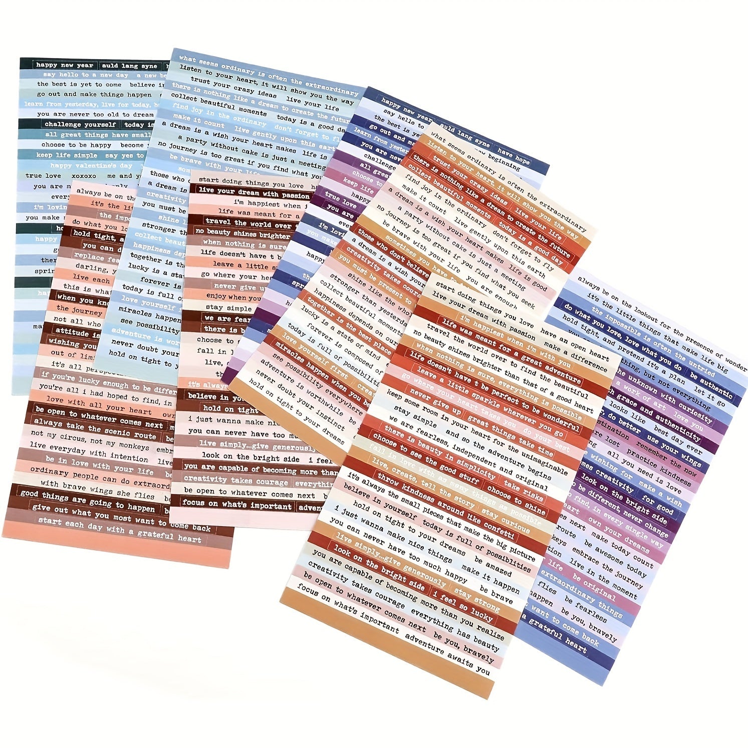 Inspirational Quotes Stickers for Scrapbooks, Diaries, Planners
