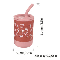 Kids' Silicone Water Cup for Self-Drinking Training
