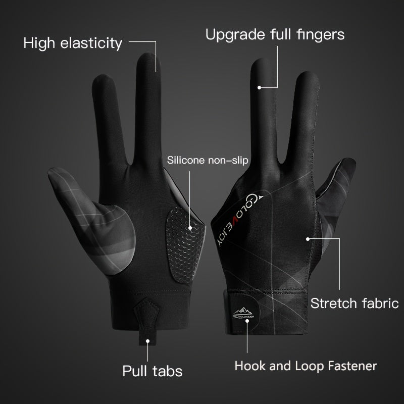Pro Billiards Gloves: Light, Breathable, Non-Slip Snooker Gloves