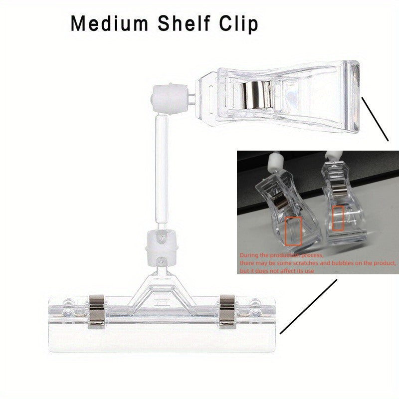 Plastic Shelf Clamp Tag Advertising Clips