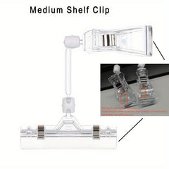 Plastic Shelf Clamp Tag Advertising Clips