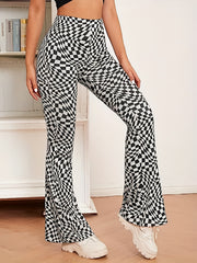 Flare Leg Pants Casual High Waist Slim Pants For Women